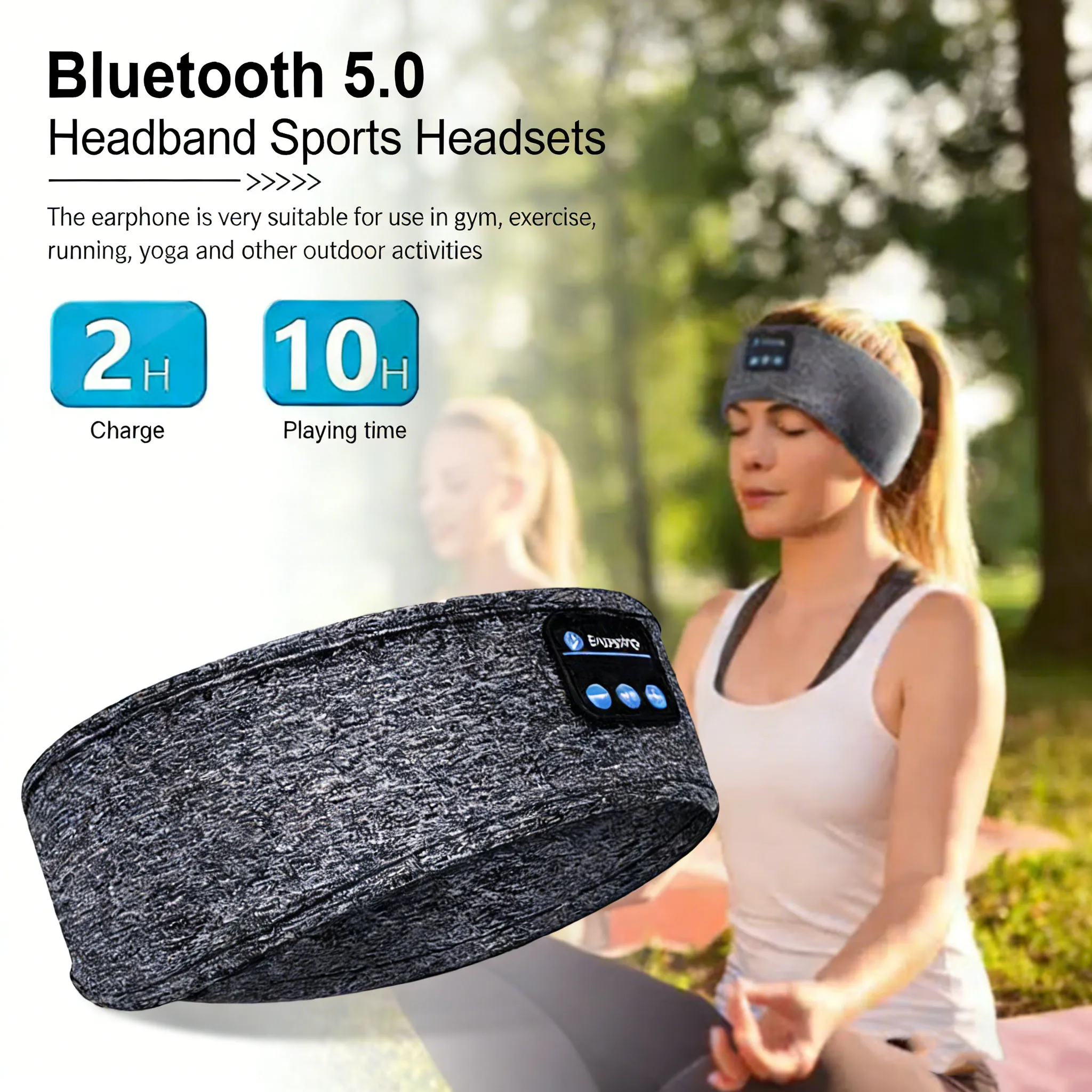 Fone Bluetooth Sleeping Headph - Sleep Mask Headphones Bluetooth ulasan dan harga