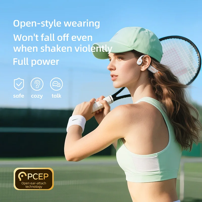 POLVCDG X9 Bone Conduction Ear - Bone Conduction Running Headphones ulasan dan harga