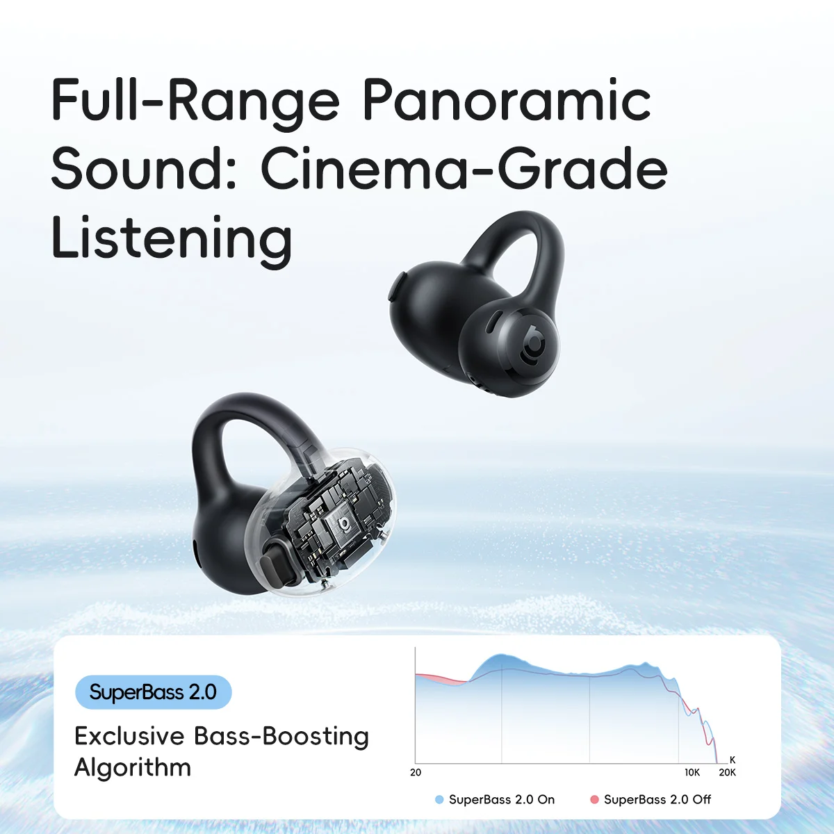 Baseus Bass BC1 Lite Open Ear  - Open Ear Air Conduction Headphones ulasan dan harga