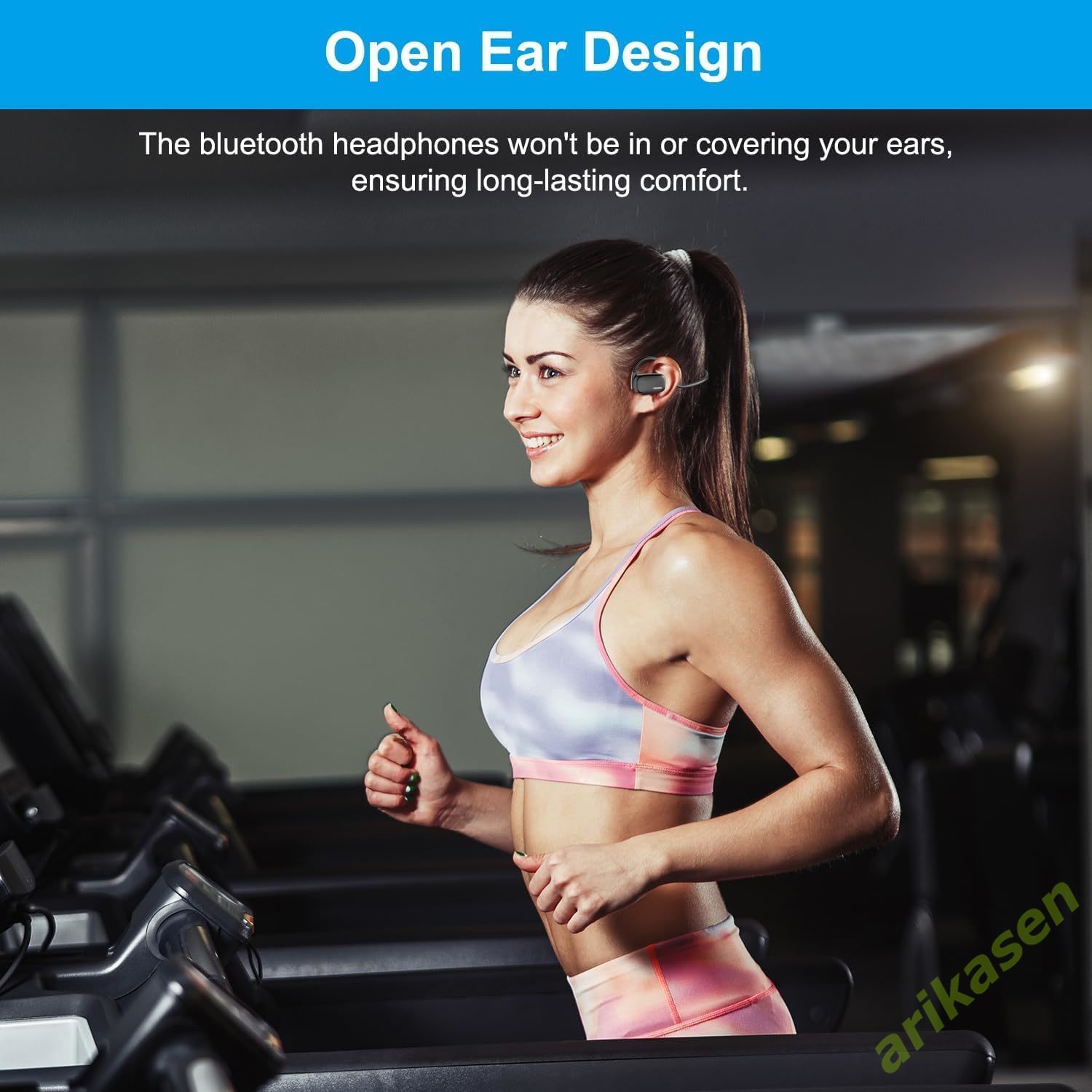 Bluetooth Headsets with Microp - Open Ear Air Conduction Headphones ulasan dan harga